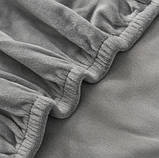 Універсальний Захисний чохол для стільця еластичний , сірий велюр оксамит  Ruhhy 22979 Польща, фото 8