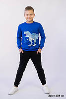 Костюм для мальчиков с динозавром начос демисезонный штани кофта