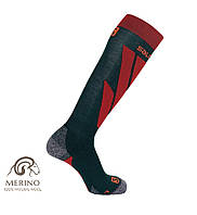 Шкарпетки гірськолижні Salomon S/ACCESS green gables/valiant poppy (LC124910056) хорошее качество M