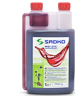 Олія SADKO MO-2TC (червона) для 2-х тактних двигунів (1л) з дозатором