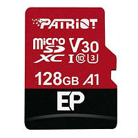 Карта памяти Patriot 128GB microSDXC class 10 UHS-I/U3 EP A1 (PEF128GEP31MCX) sn