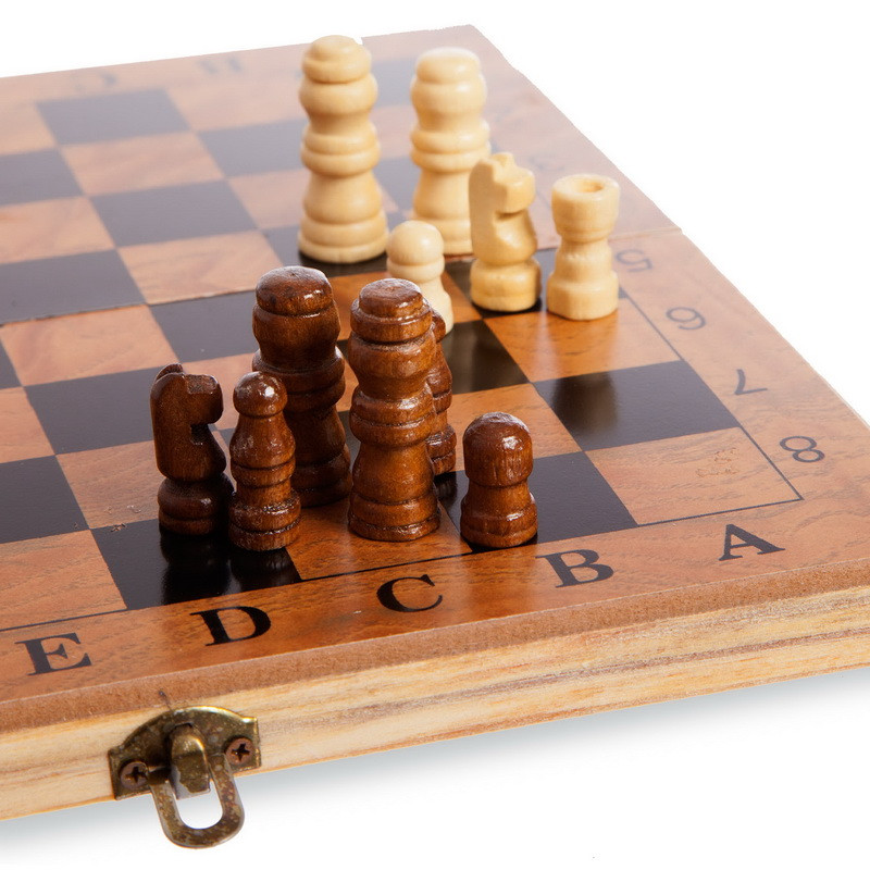 Набор настольных игр 3 в 1 Zelart S2414 шахматы, шашки, нарды as - фото 5 - id-p2197534604