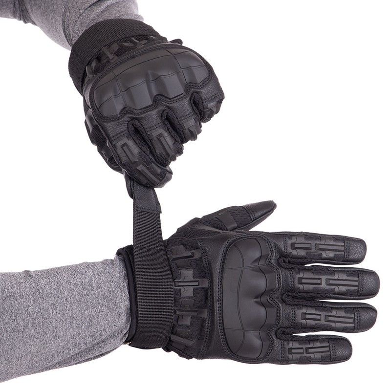 Перчатки тактические с закрытыми пальцами Military Rangers BC-9879 размер M цвет черный as - фото 3 - id-p2197534616