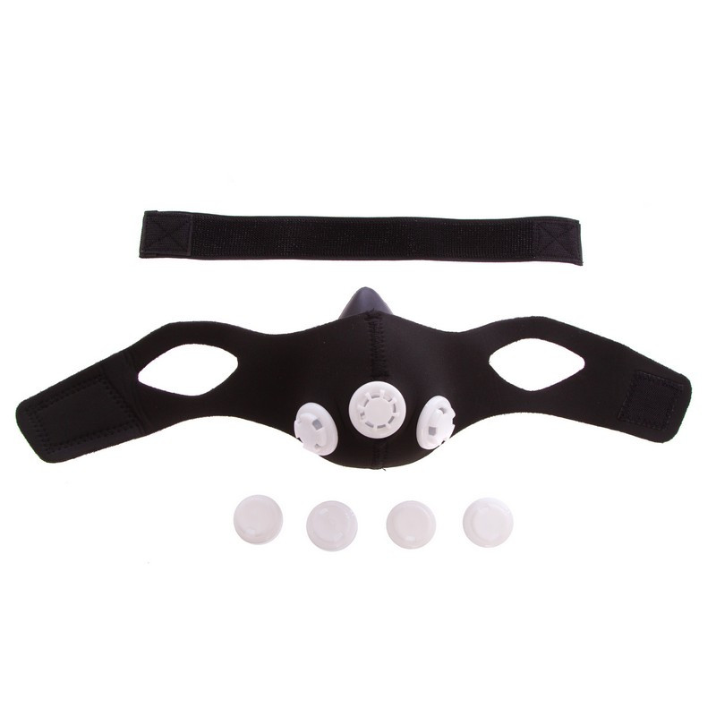 Маска тренировочная Zelart Training Mask FI-5324 черный as - фото 5 - id-p2197534629