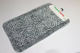 Набір килимків бавовняних для ванної 60x100 50x60 см Tropikhome Shaggy Vintage gray