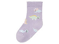 Шкарпетки середньої довжини для дівчинки Lupilu Динозавр 364962 19-22 бузковий