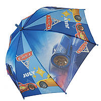 Детский зонт-трость "Тачки"-Маквин" со свистком для мальчика от Max, голубой, 009-1