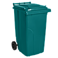 Бак для сміття на колесах 240 л Алеана, зелений, фото 2