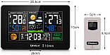 Домашня метеостанція з 3 датчиками та цифровим екраном, фото 2