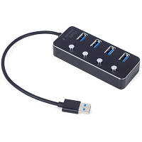 Концентратор Gembird USB 3.0 4 ports switch black (UHB-U3P4P-01) sn