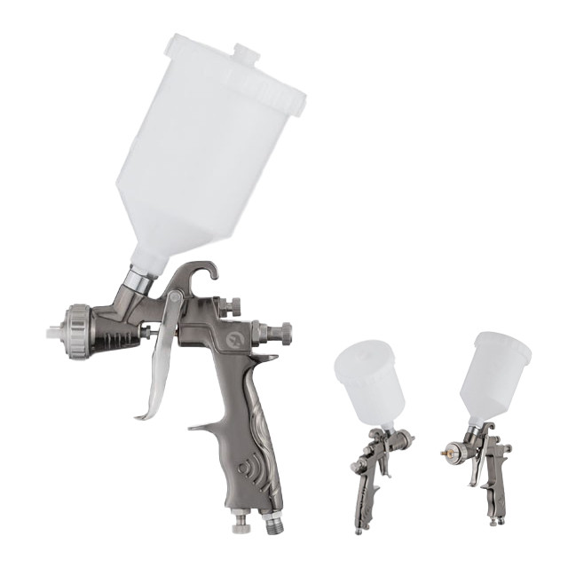 Фарбопульт пневматичний LVLP, форсунка 1.3 мм, верхній пластиковий бачок 600 мл, 2 бар. STORM INTERTOOL PT-0138, фото 1