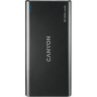 Батарея универсальная Canyon PB-108 10000mAh, Input 5V/2A, Output 5V/2.1A(Max), black (CNE-CPB1008B) sn