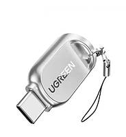 Картридер UGREEN USB C устройство чтения карт Micro SD Тип C TF Gold (CM331)
