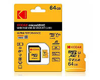 Карта памяти Kodak micro SD 64Gb U3 A3 A1 class 10