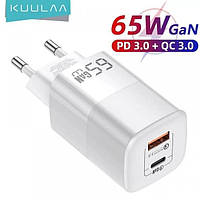 Сетевое зарядное устройство для KUULAA 65W GaN USB-A +Type-C