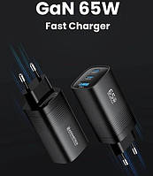 Зарядное устройство Asometech 65W Quick Charge black