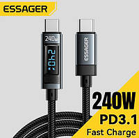 Кабель питания Essager 240W USB Type C To USB C Cable