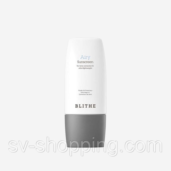 BLITHE UV PROTECTOR AIRY SUNSCREEN Оновлена версія ультралегкого сонцезахисного крему, 50мл