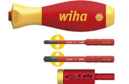 Тримач біт ізольований з динамометричним адаптером 2.0 Нм easyTorque і бітами SlimBit Wiha 41477