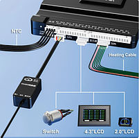 JK BMS 200A 3S-8S 2A Lifepo4 Li-ion LTO JK-B2A8S20P з кнопкою JiKong, фото 5