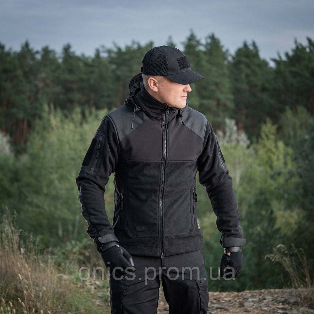 M-Tac куртка Norman Windblock Fleece black хорошее качество - фото 5 - id-p2197567424