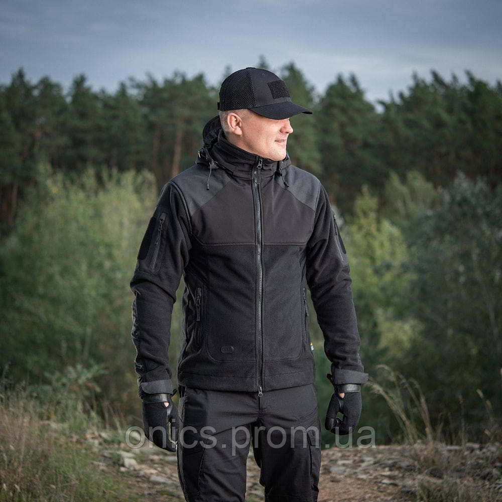 M-Tac куртка Norman Windblock Fleece black хорошее качество - фото 6 - id-p2197567424