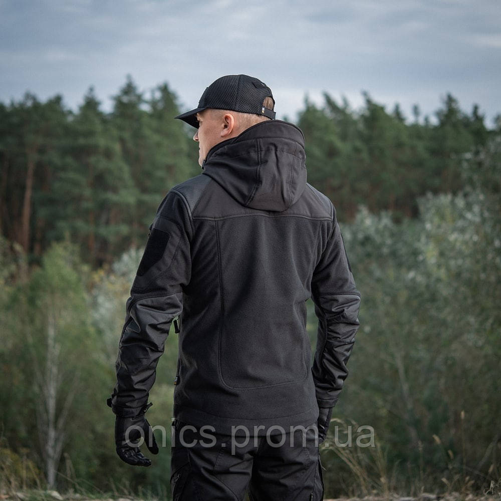 M-Tac куртка Norman Windblock Fleece black хорошее качество - фото 7 - id-p2197567424