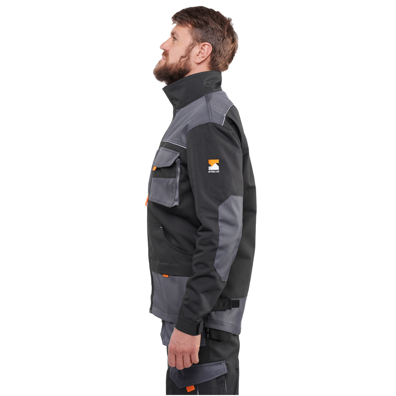 Куртка рабочая защитная SteelUZ Grey 23 (рост 182) спецодежда - фото 3 - id-p1688025081
