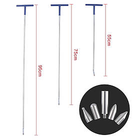 Рихтування вм'ятин без фарбування гачки, набір спиць PDR Q-139 (3шт.)
