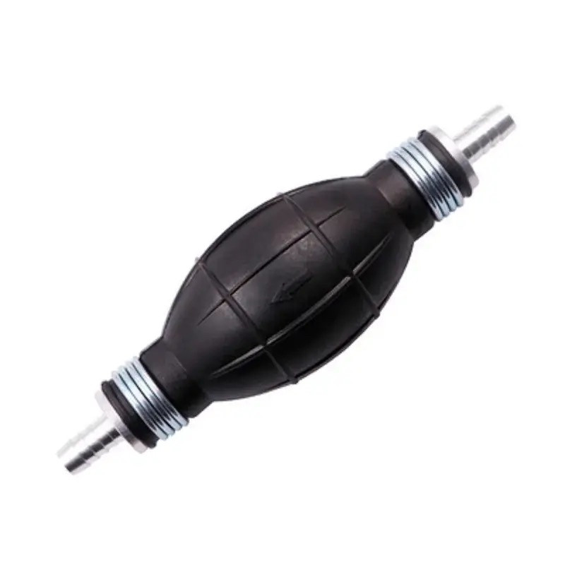 Гумова груша для підкачування палива 10мм зі зворотним клапаном (прямий штуцер), фото 1