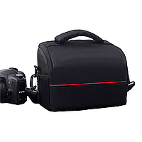 Фотосумка универсальная к фотоаппарату Canon EOS Nikon Sony с ремнем Черный (IBF055BR)