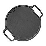 Сковорода плато-гриль Brizoll чавунна двостороння Ø320 мм, фото 3