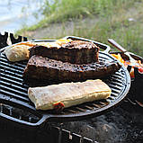 Сковорода плато-гриль Brizoll чавунна двостороння Ø320 мм, фото 8