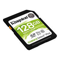 Карта памяти SDXC 128GB Kingston Canvas Select Plus Class 10 UHS-I U3 V30 (SDS2/128GB)