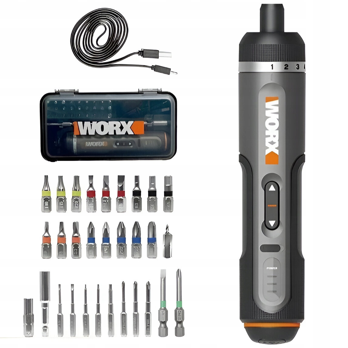 Багатофункціональний набір магнітних викруток WORX WX242 4V