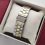 Жіночий наручний годинник Michael Kors (майкл корс) комбінований срібло-золото, камінчики - код 2378b, фото 4