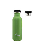 Бутылка Laken Basic Steel Bottle 0,75L P/S Cap Green (1004-BSA75VE)