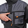 Куртка робоча захистна SteelUZ Grey 23 (зріст 188) спецодяг, фото 4