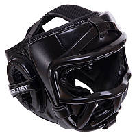 Шлем для единоборств со съемным защитным забралом BO-0270 Zelart L Черный (37363159)
