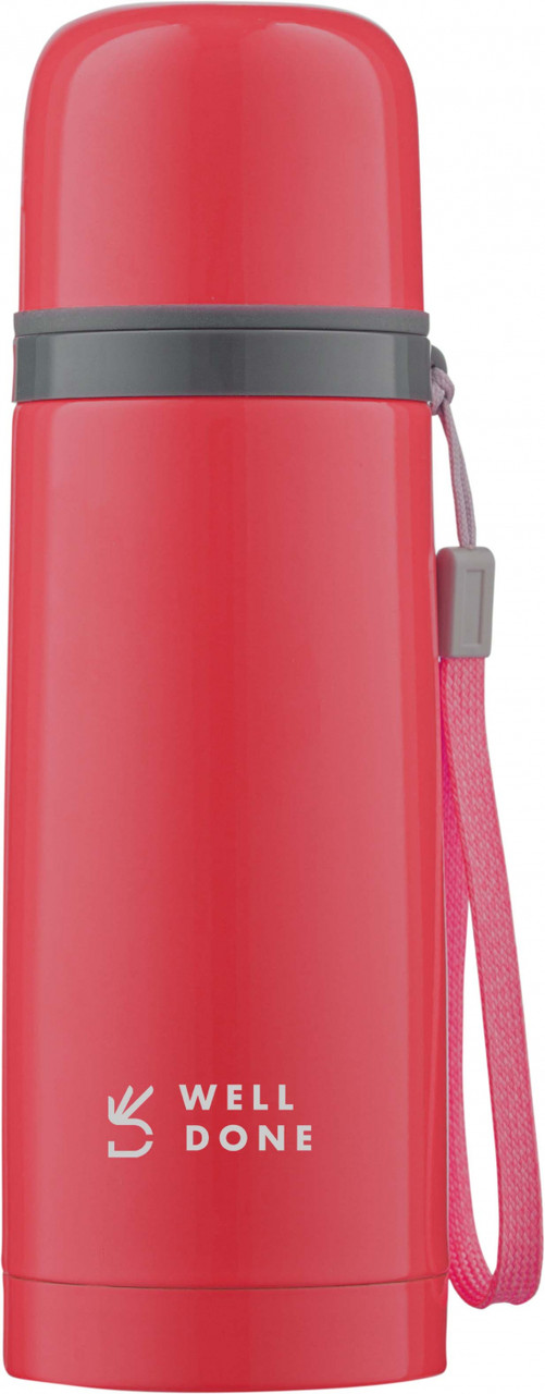Термос вакуумний Well Done WD-7153R червоний 0,35L