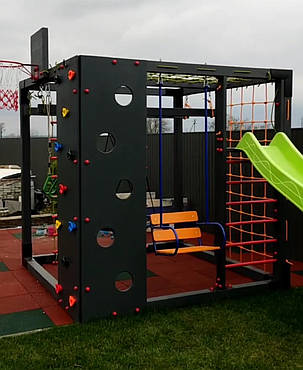 Дитячий ігровий майданчик Куб 6 2,5*2,5м Game cube спортивний комплекс вуличний дитячий комплекс, фото 2