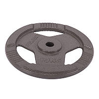 Блины диски стальные с хватом Zelart TA-7790 10 кг Черный (58363159)