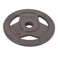 Блины диски стальные с хватом Zelart TA-7790 2,5 кг Черный (58363159)