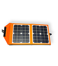 Сонячна панель трансформер GDTimes GD-ZD0610 10 Вт заряджання від сонця Solar Panel на 3 USB YU227