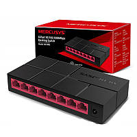 Свитч MERCUSYS MS108G 8 портов, Gigabit Switch 8-port 10/100/1000Mbps