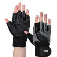 Перчатки для тяжелой атлетики Tapout SB168508 Maraton L Черно-серый (07446047)