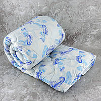 Одеяло закрытое однотонное искусственный лебяжий пух (Микрофибра) Полуторное 145х210 55028 хорошее качество