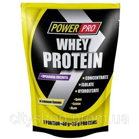 Протеин Power Pro Whey Protein 1000 g 25 servings Банан CP, код: 7520198 - фото 1 - id-p2197649167