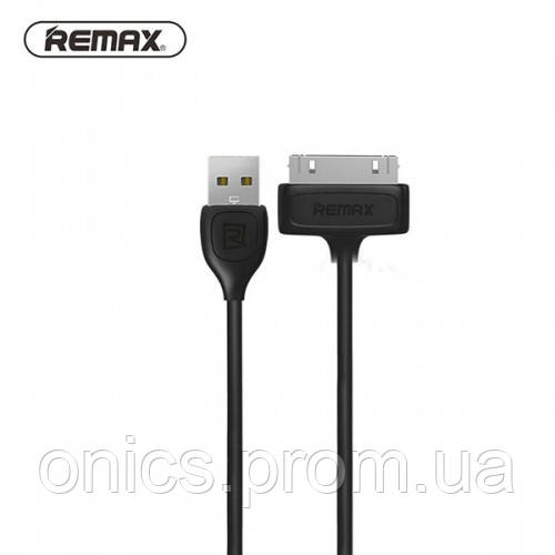 Кабель 1 m black Light iPhone 4/4s 30pin Remax 300806 хорошее качество - фото 1 - id-p2197615031