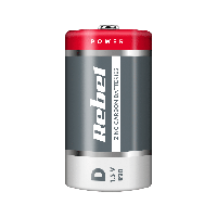 Батарейка Rebel R20 Zinc-Carbon 1.5V BAT0084